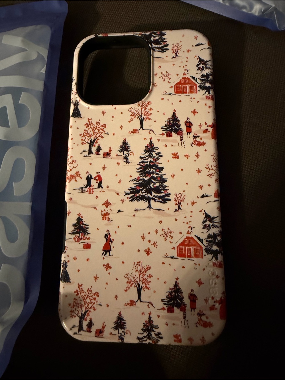 Casely White & Red Winter Scene Phone Case - IPhone 16 pro max